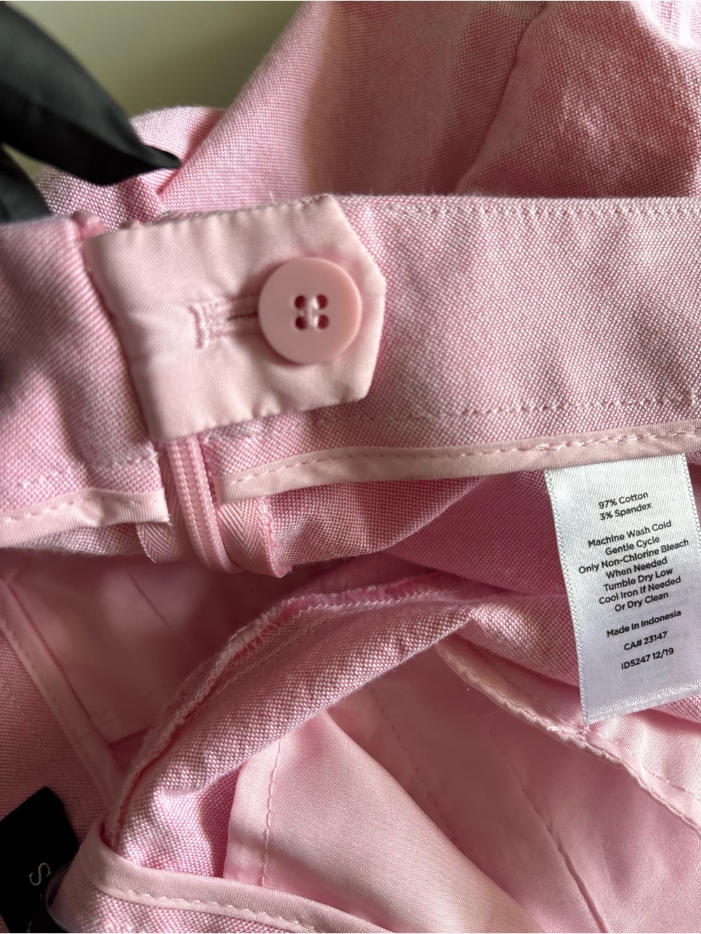 Talbots Chatham Crop Pants Pink Mid Rise Side Zip Stretch Capris Women's Size 12 - Picture 13 of 13